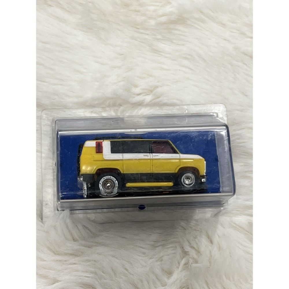 Ideal TCR Ford Econoline Van Slot-Less Slot Car Yellow